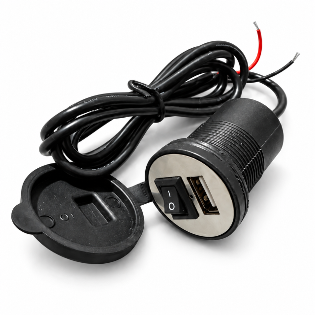 USB зарядка для мотоцикла мпеда скутера 12В